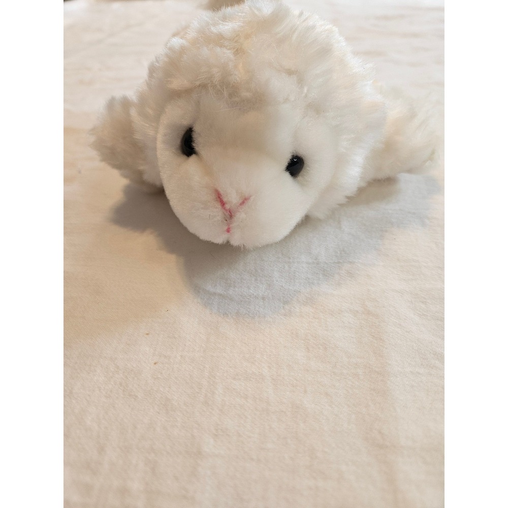 Dan Dee Choice Cream Fluffy Lamb Hand Puppet Plush Stuffed Animal Toy Vintage‎